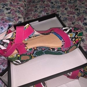 Size 10 Colorful Platforms